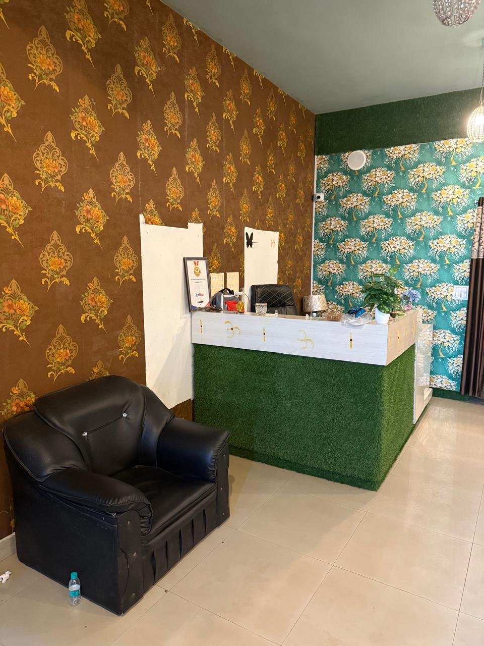 Atharwa Ayurveda Massage Centre reception and interior in Nellore